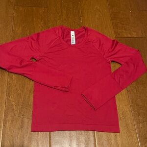Pink lululemon shirt